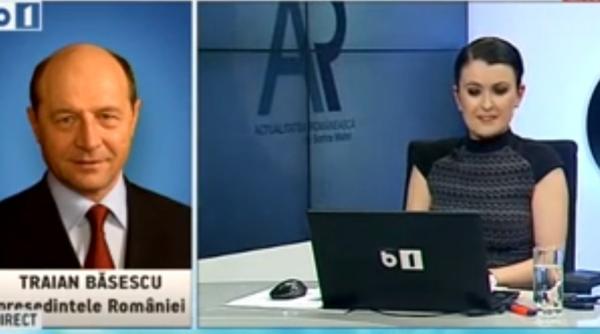 basescu interven ie telefonica la b1 tv n am intervenit niciodata in favoarea cuiva