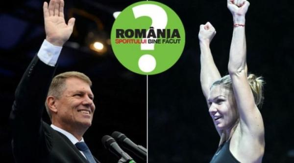 simona halep klaus iohannis meci demonstrativ pentru promovarea tenisului in randul copiilor