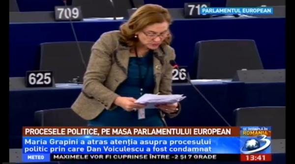 grapini a vorbit in plenul parlamentului european despre condamnarea lui voiculescu