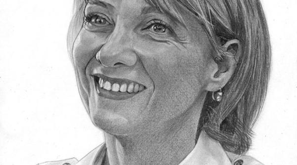 gelu emil bumb lt colonel a desenat o pe carmen iohannis foto