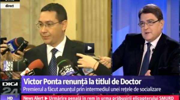 ponta a renun at la titlul de doctor hurezeanu o scrisoare cu alonja asta sportiva a domnului ponta nu ajunge