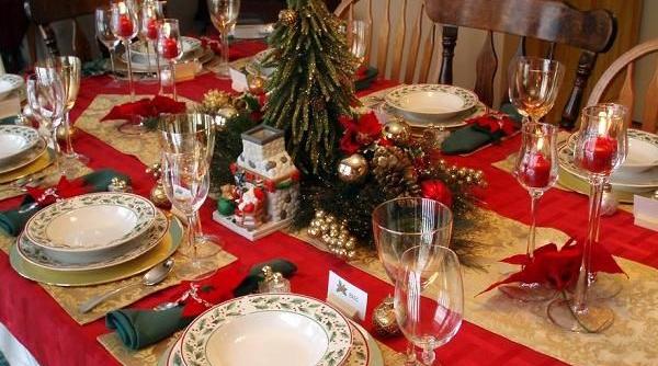 amenajare masa craciun idei galerie foto