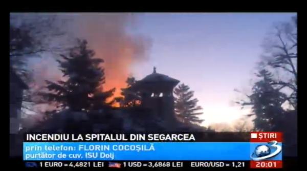 incendiu la spitalul din segarcea