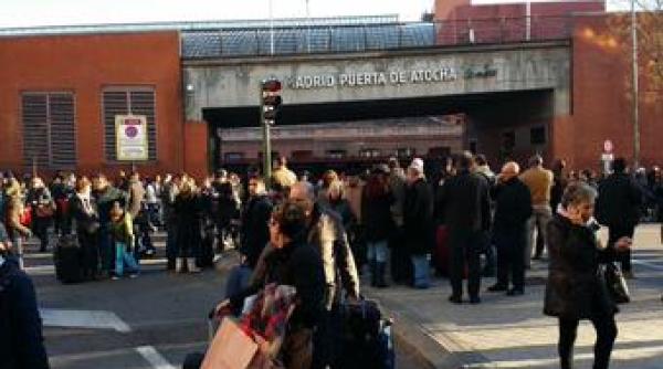 alerta terorista in madrid in gara atocha