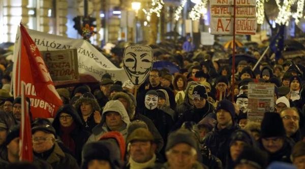 protest la budapesta impotriva lui viktor orban