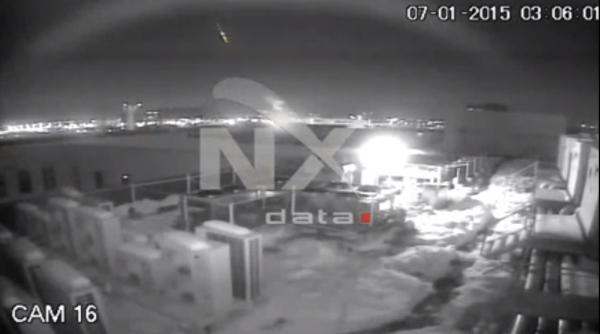 primele imagini care arata clar meteoritul ce a luminat romania video