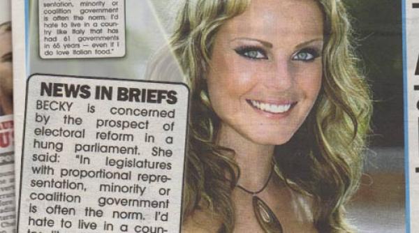 tabloidele renun a la fata de la pagina trei