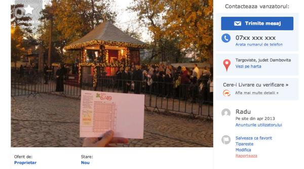 bilete la loto sfin ite vandute pe internet cu 20 lei