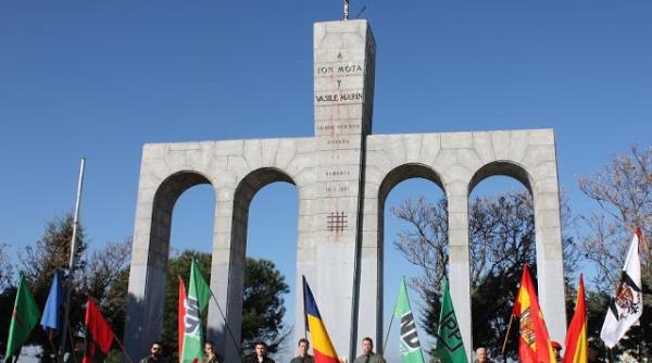 spaniolii revolta i ca preo i ortodoc i i au comemorat pe legionarii ion mo a i vasile marin