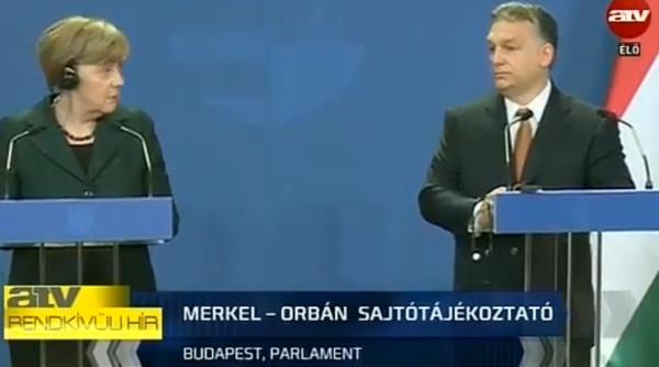 merkel vizita in ungaria orban nu toate democra iile sunt neaparat liberale reac ie antologica a cancelarului video