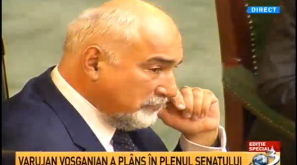 varujan vosganian a plans in plenul senatului
