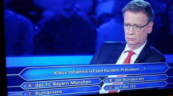 klaus iohannis subiect la concursul vrei sa fii milionar in valoare de 16 000 de euro