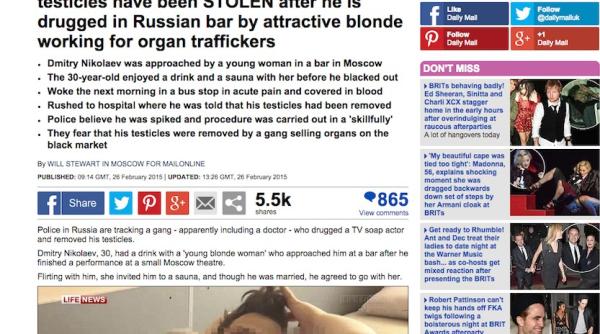 gafa in presa britanica unui actor i s au furat testiculele