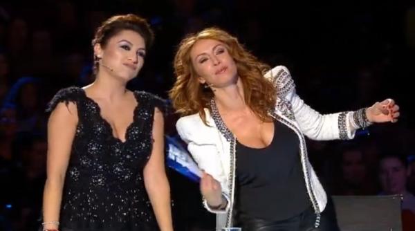 romanii au talent sezonul v la pro tv din 13 martie mihaela radulescu si bebe cotimanis alaturi de andra si andi moisescu in juriu