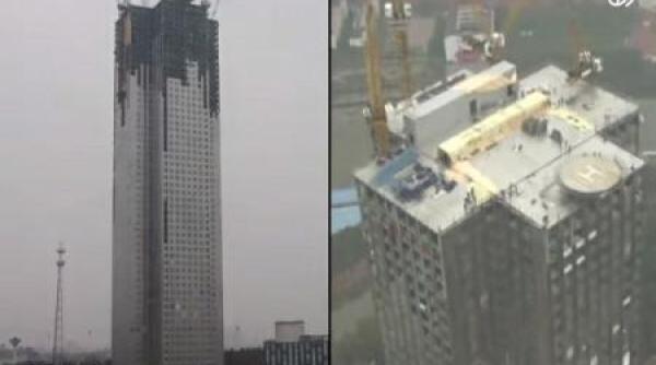 record zgarie nori de 57 de etaje din china ridicat in 19 zile video