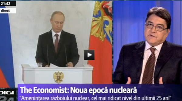 emil hurezeanu  declaraprc c8prc 9bie halucinanta  ameninprc c8prc 9barea cu bomba nucleara ar putea sa readuca pacea