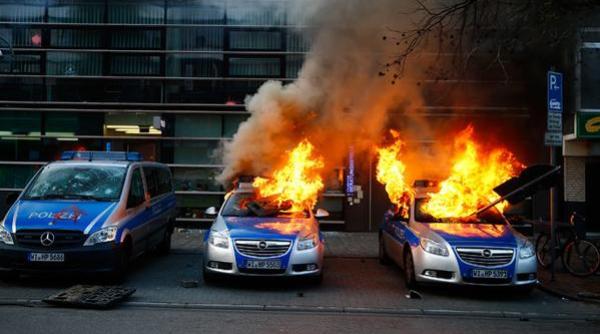 ecb sediu frankfurt potestele blockupy din germania turnura violenta