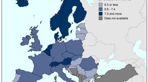 eurostat harta fericirii in europa cine sunt cei mai satisfacuti de via a lor