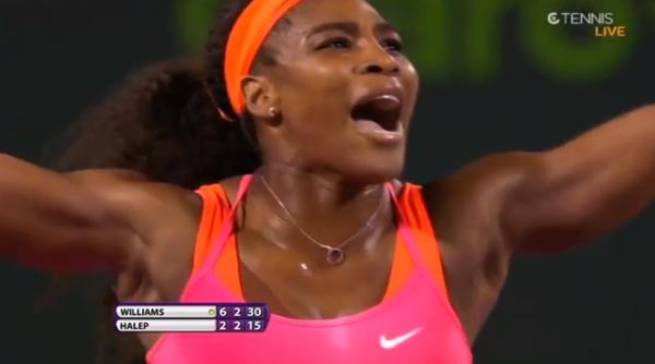 miami 2015 cele mai frumoase puncte halep williams i rezumatul partidei video