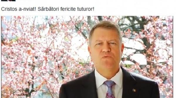 klaus iohannis gafa in mesajul de pa te