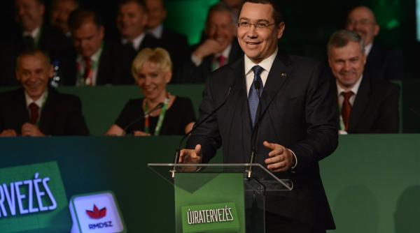 victor ponta i alina gorghiu la congresul udmr organizat la cluj napoca
