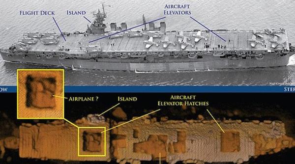 portavion din cel de al doilea razboi mondial descoperit in oceanul pacific