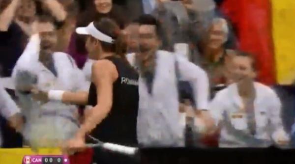 fed cup 2015 presa canadiana comenteaza gestul alexandrei dulgheru de la finalul meciului cu eugenie bouchard