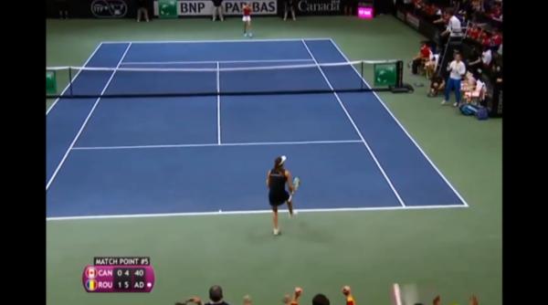 fed cup alexandra dulgheru a invins o pe eugenie bouchard scor 6 4 6 4