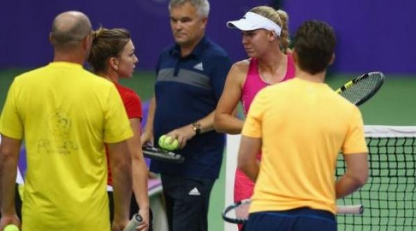 simona halep caroline wozniacki in semifinale la stuttgart 2015