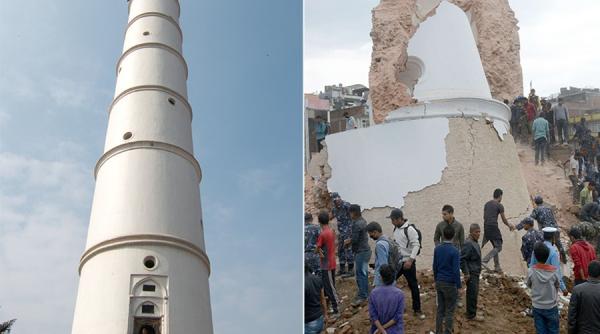 cutremur nepal turnul istoric dharara din kathmandu s a prabu it