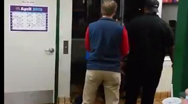 bataie la mcdonald s un angajat a facut ko un client