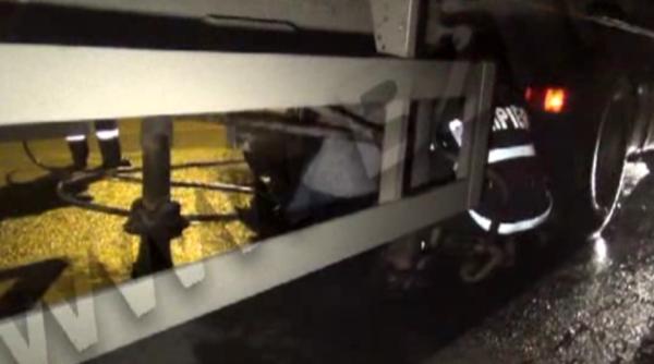 ia i un tir a luat foc in timpul mersului