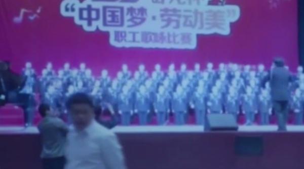 china imagini ocante cu prabu irea unei scene pe care se aflau 80 de cori ti