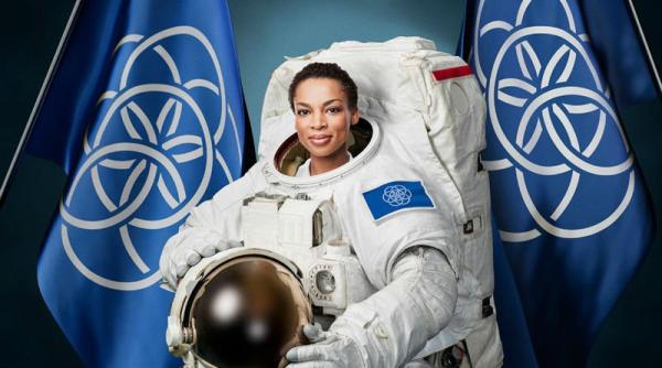 drapelul planetei pamant care ar putea fi dus de astronau i pe marte realizat de un suedez