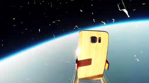 samsung galaxy s6 aruncat din stratosfera