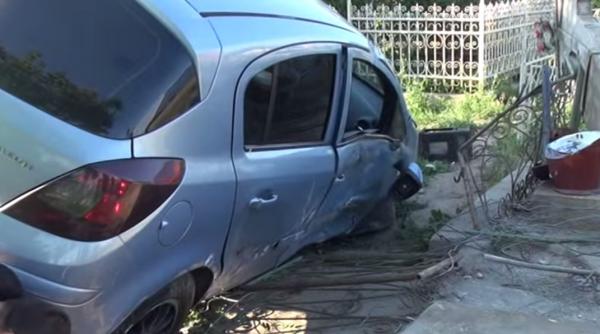 accident uluitor in braila un sofer a aterizat cu ma ina intr un cimitir