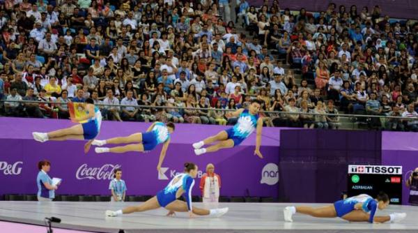 argint la baku pe echipe la gimnastica aerobica