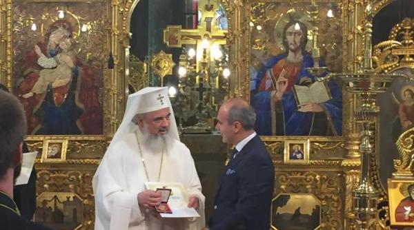 rare bogdan fotografie de colec ie alaturi de patriarhul daniel