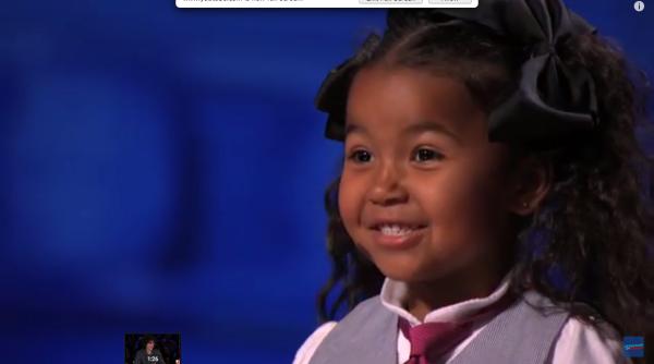 america s got talent o feti a de 5 ani a uimit pe toata lumea video