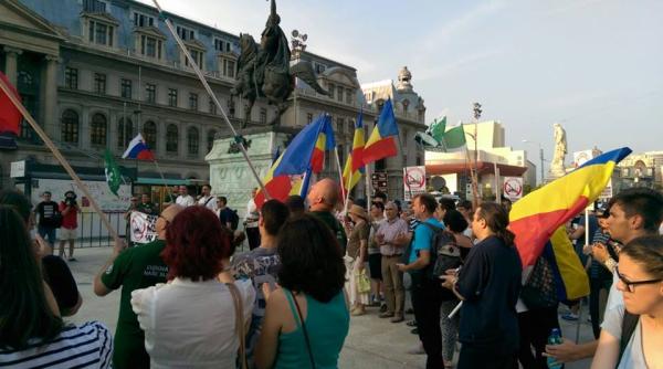 protest in bucure ti peste 100 de oameni au ie it in strada foto
