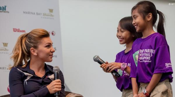 simona halep interviu surpriza la singapore unde promoveaza turneul campioanelor 2015