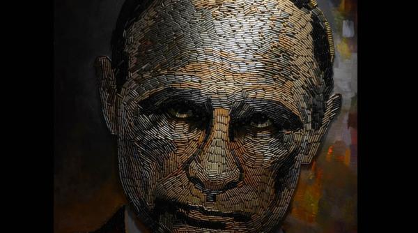 fa a razboiului portretul lui valdimir putin realizat din 5 000 de cartuse