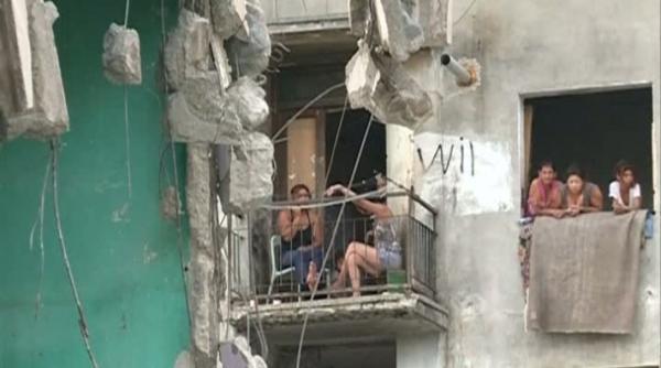 scene uluitoare la giurgiu un bloc a fost demolat din ge eala