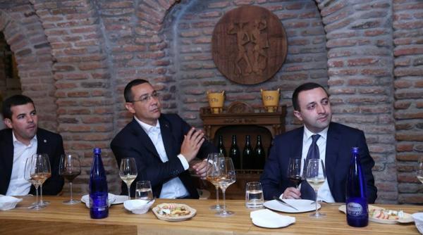 victor ponta la tbilisi la o degustare de vinuri video