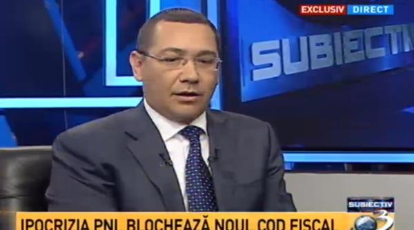 victor ponta explica de ce a fost codul fiscal intors in parlament