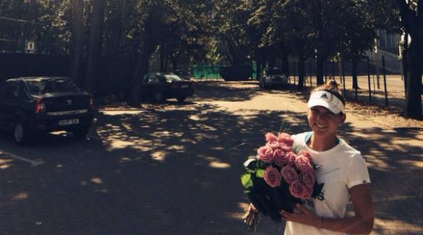 simona halep imagine fabuloasa din timpul meciului cu agnieszka radwanska