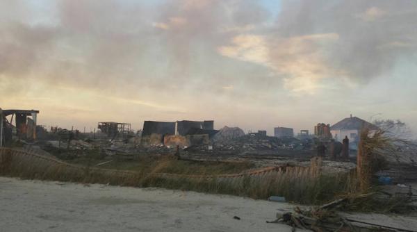 incendiu devastator pe plaja imagini de groaza pe litoralul romanesc