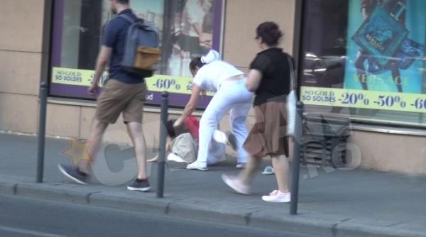 scene ocante din centrul capitalei tanara batuta crunt de angajata unei patiserii