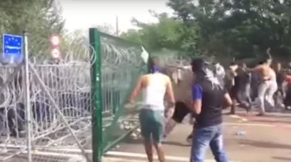 violen e la grani a ungariei intre refugia i i poli i ti video