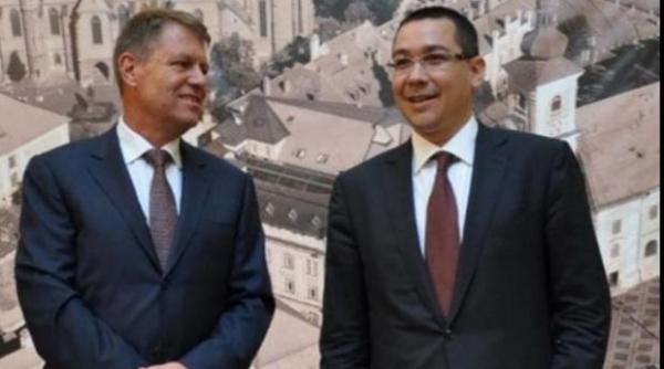 victor ponta revine in for a klaus iohannis vizat